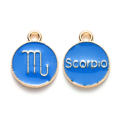 Alloy Enamel Pendants ENAM-S124-01B-02L-1