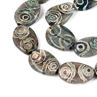 Tibetan Style dZi Agate Beads Strands G-N357-02A-01-1
