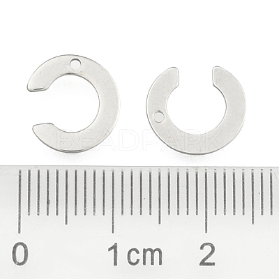Non-Tarnish 304 Stainless Steel Letter Charms X-STAS-O072-C-1