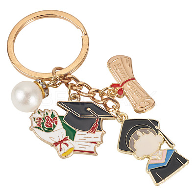 Acrylic & Alloy Enamel Keychain KEYC-TAC00054-1