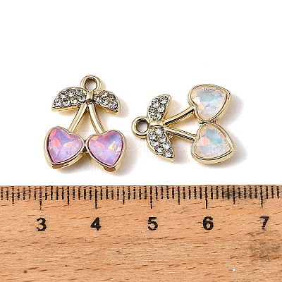 Alloy Rhinestone Pendants FIND-K032-34G-1