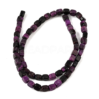 Natural Dyed White Jade(Imitation Charoite) Beads Strands GG-CBA0743-D02-01-1