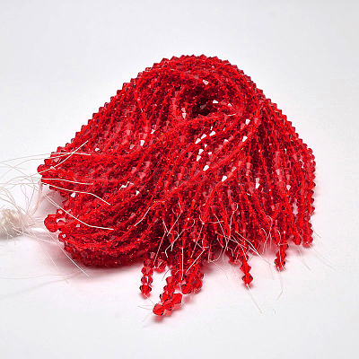 Transparent Glass Beads Strands EGLA-A039-T6mm-D14-1