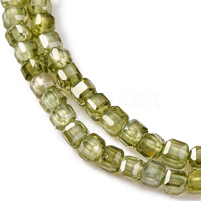 Cubic Zirconia Bead Strands ZIRC-P109-01B-07-1