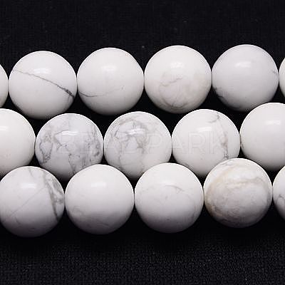 Natural Howlite Beads Strands TURQ-G090-6mm-1