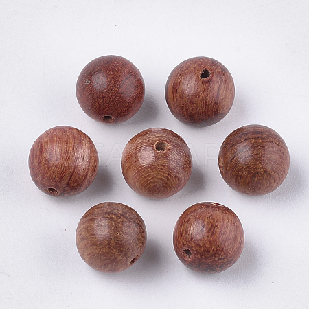 Natural Pear Wood Beads WOOD-S053-08-1
