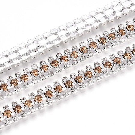 Iron Rhinestone Cup Chains CH-T006-04S-09-1