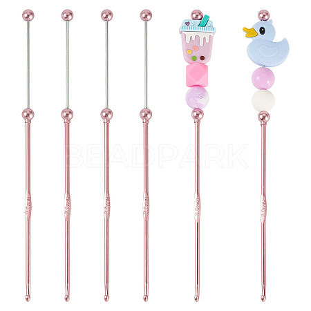 4Pcs DIY Alloy Beadable Crochet Hooks AJEW-TA0003-50D-1