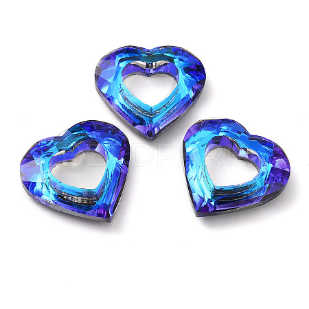 Electroplated Glass Pendants EGLA-O008-01D-1