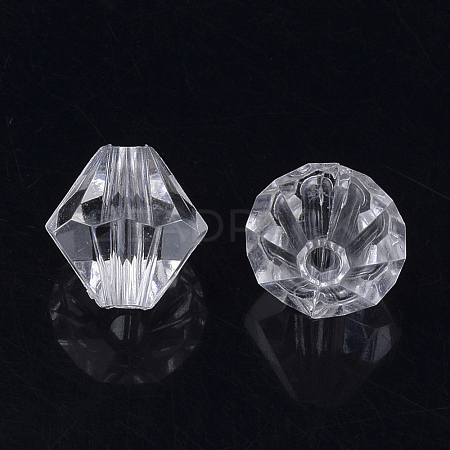 Transparent Acrylic Beads TACR-S146-10mm-01-1