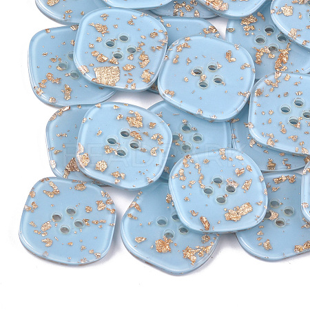 4-Hole Cellulose Acetate(Resin) Buttons BUTT-S023-10B-05-1