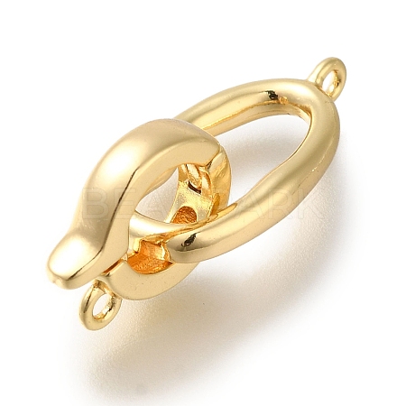 Brass Fold Over Clasps X-KK-H480-15G-1
