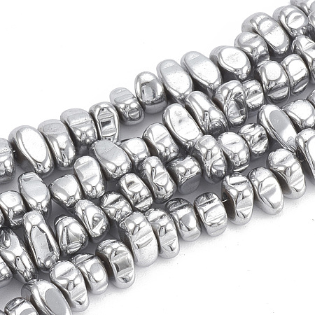 Electroplate Non-magnetic Synthetic Hematite Beads Strands G-T061-102O-1