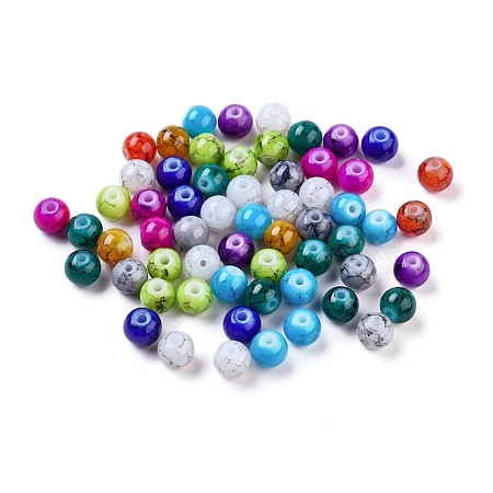 Spray Painted Glass Beads - Beadpark.com