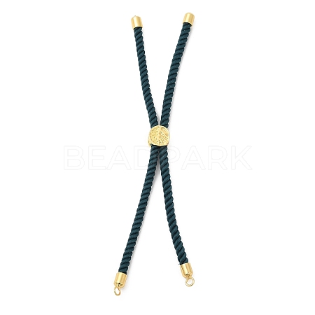 Twisted Nylon Cord Silder Bracelets DIY-B066-03G-17-1