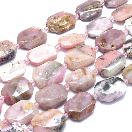 Natural Pink Opal Beads Strands G-O179-F16-1