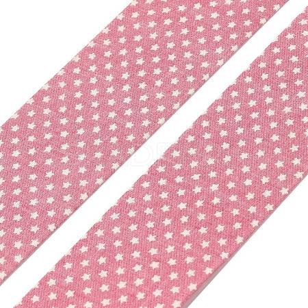5M Cotton Linen Strar Printed Ribon OCOR-K008-01C-04-1
