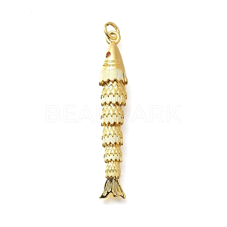 Brass Micro Pave Cubic Zirconia Pendants KK-R217-01G-04-1