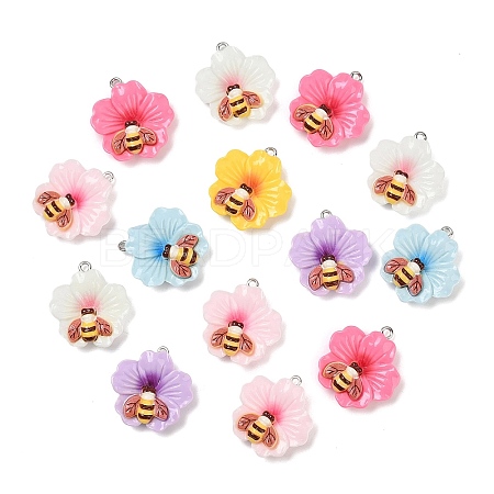 Resin Pendants RESI-I347-04P-02-1