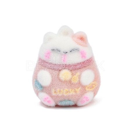 Flocky Resin Pendants RESI-S017-01D-1