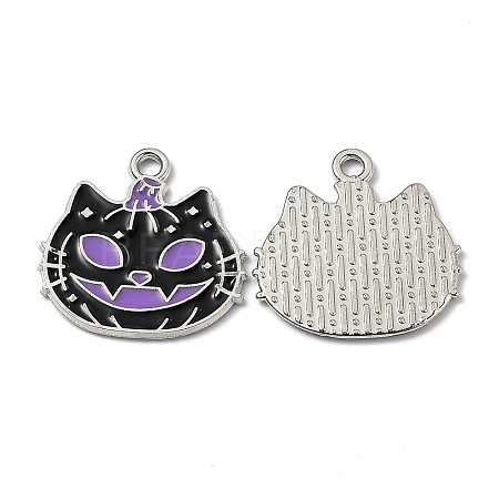 Alloy Enamel Pendants ENAM-Z001-15P-02-1