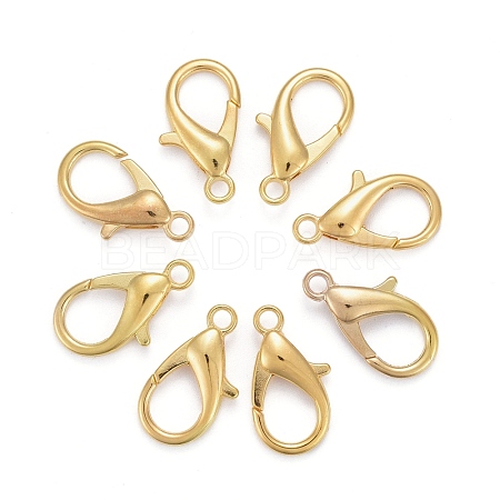 Zinc Alloy Lobster Claw Clasps X-E107-G-NF-1