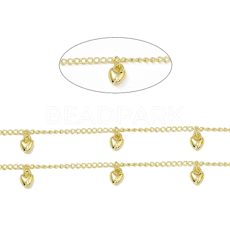 Handmade Brass Curb Chains CHC-F015-25G-1