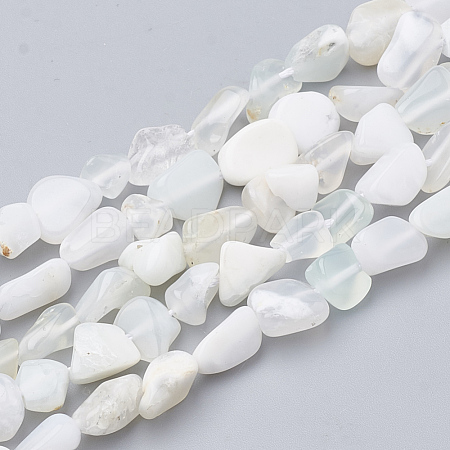 Natural White African Opal Beads Strands G-S339-14C-1