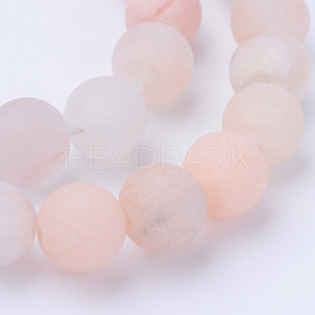 Natural Pink Aventurine Beads Strands X-G-Q462-10mm-13-1