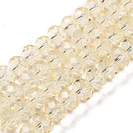 Transparent Baking Paint Glass Beads Strands DGLA-A034-T8mm-D02-1