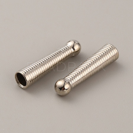 Alloy Cord Ends FIND-WH0128-37P-1
