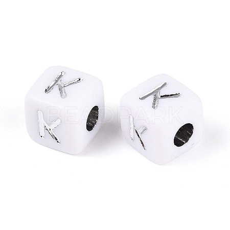Opaque Acrylic Beads SACR-T035-03K-1