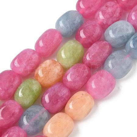 Dyed Natural Malaysia Jade Beads Strands G-P528-I12-01-1