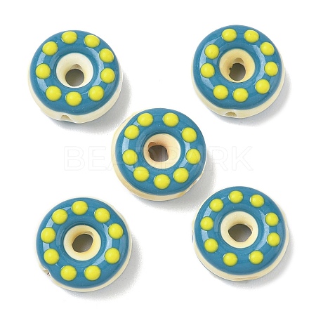 Handmade Porcelain Enamel Beads PORC-K003-09C-1