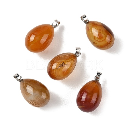 Natural Red Agate Pendants GG-K002-08A-21-1