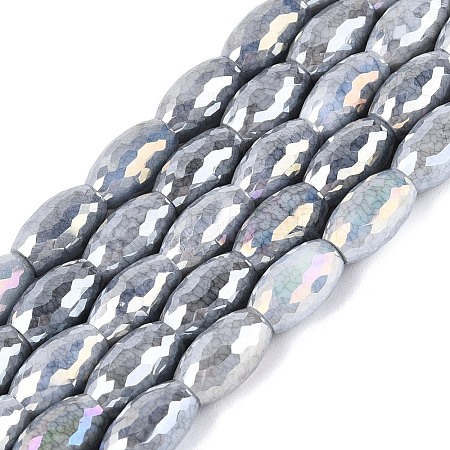 Anti-Tarnish Electroplate Glass Beads Strands EGLA-Q130-02A-01-1