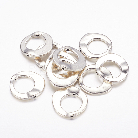 Tibetan Style Irregular Ring Bead Frames LS-X-LF10246Y-NF-1