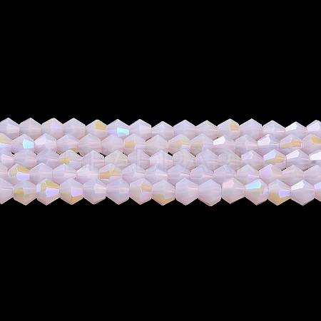 Imitation Jade Electroplate Glass Beads Strands EGLA-A039-J2mm-L02-1