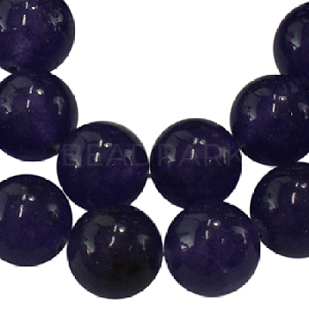 Natural Gemstone Amethyst Round Beads X-Z0SYS013-1