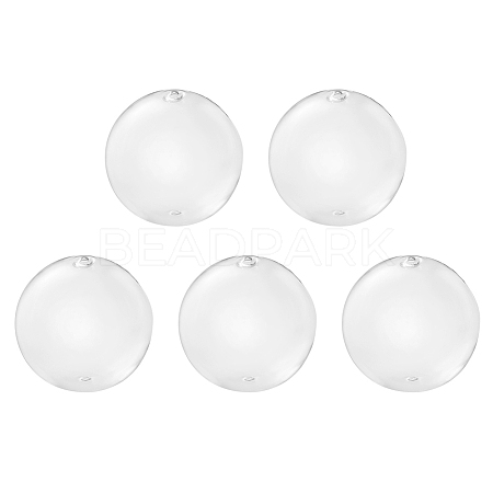 Handmade Two Holes Blown Glass Globe Beads BLOW-TA0001-01B-1