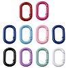10Pcs Spray Painted Alloy Spring Gate Rings FIND-YW0001-83-1