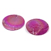 Spray Painted Natural Capiz Shell Pendants SSHEL-Z002-01E-2