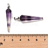 Natural Fluorite Pointed Pendants G-D089-01P-02-3
