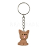 Resin Dog Charms Keychain KEYC-JKC00618-4