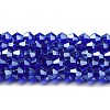 Transparent Electroplate Glass Beads Strands EGLA-A039-T2mm-A06-1