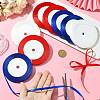8Rolls 3 Colors Single Face Satin Ribbon OCOR-FS0001-08-4