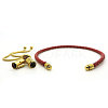 Vacuum Plating 304 Stainless Steel Slider Bracelet/Bolo Bracelet Making MAK-CJ0001-02-5