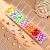245Pcs 7 Colors Opaque Acrylic Beads MACR-YW0001-76A-5