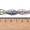 Electroplated Transparent Glass Beads Strands GL-CBA98F0-08F-4