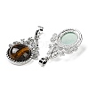 Natural & Synthetic Mixed Gemstone Pendants G-P498-01P-3